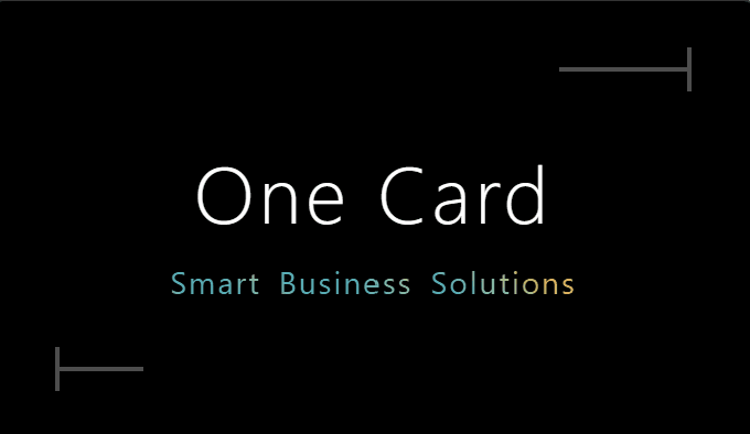 OneCard NFC Card